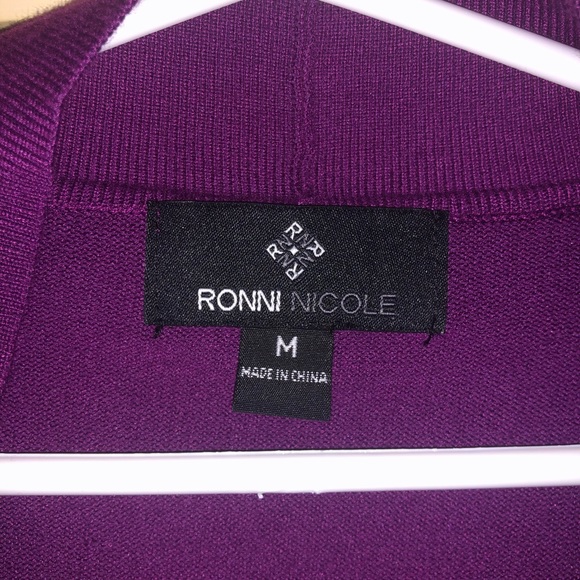 Purple Ronni Nicole cardigan - Picture 3 of 3
